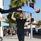A man carrying Matt Damon around Hollywood.
